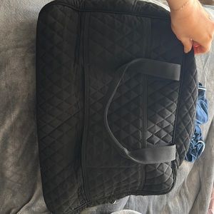 Vera Bradley Black Quilted Duffle